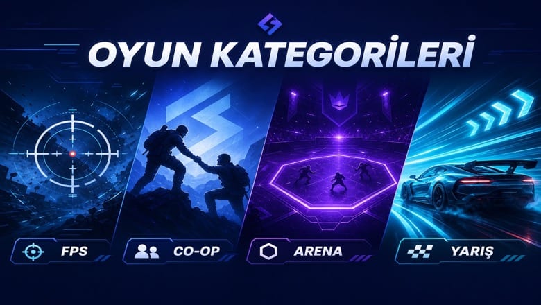 Slotime oyun kategorileri - FPS ve çok oyunculu içerikler